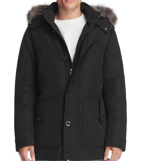 michael kors mens fur jacket|michael kors down jacket men's.